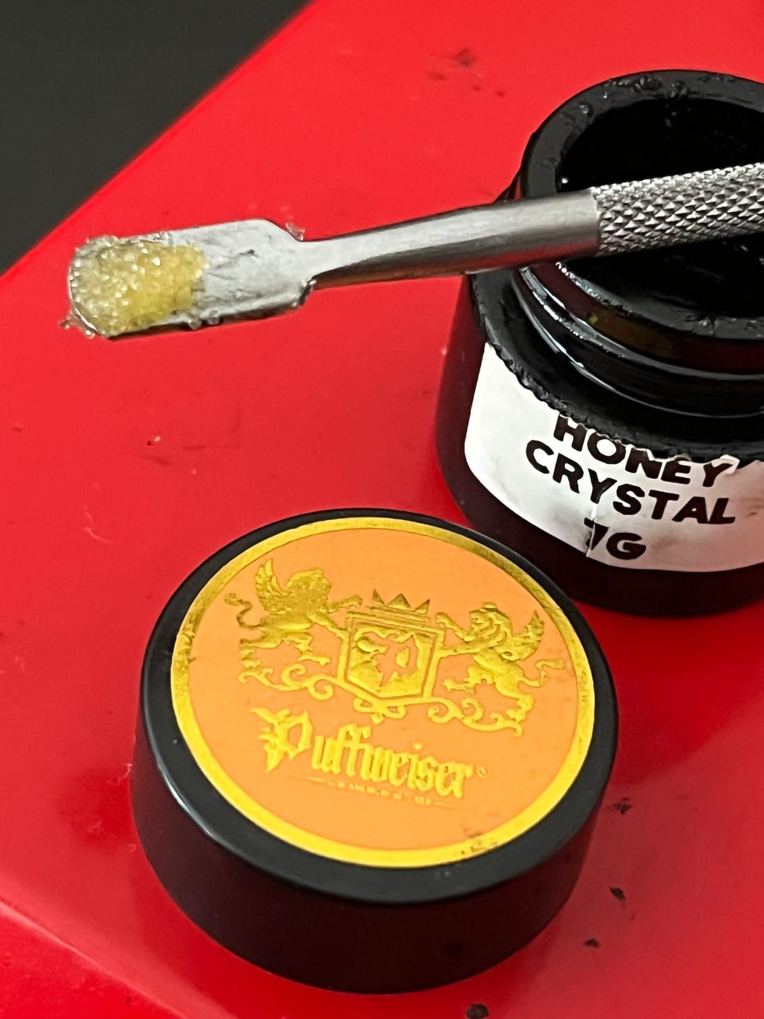 Customer photo review of Legendary Honey Crystal Gorilla Glue 3.5G (BOGO)