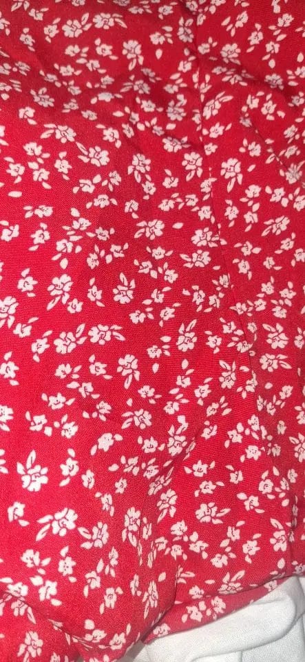 Customer photo review of Celeste Floral V-Neck A-Line Mini Dress