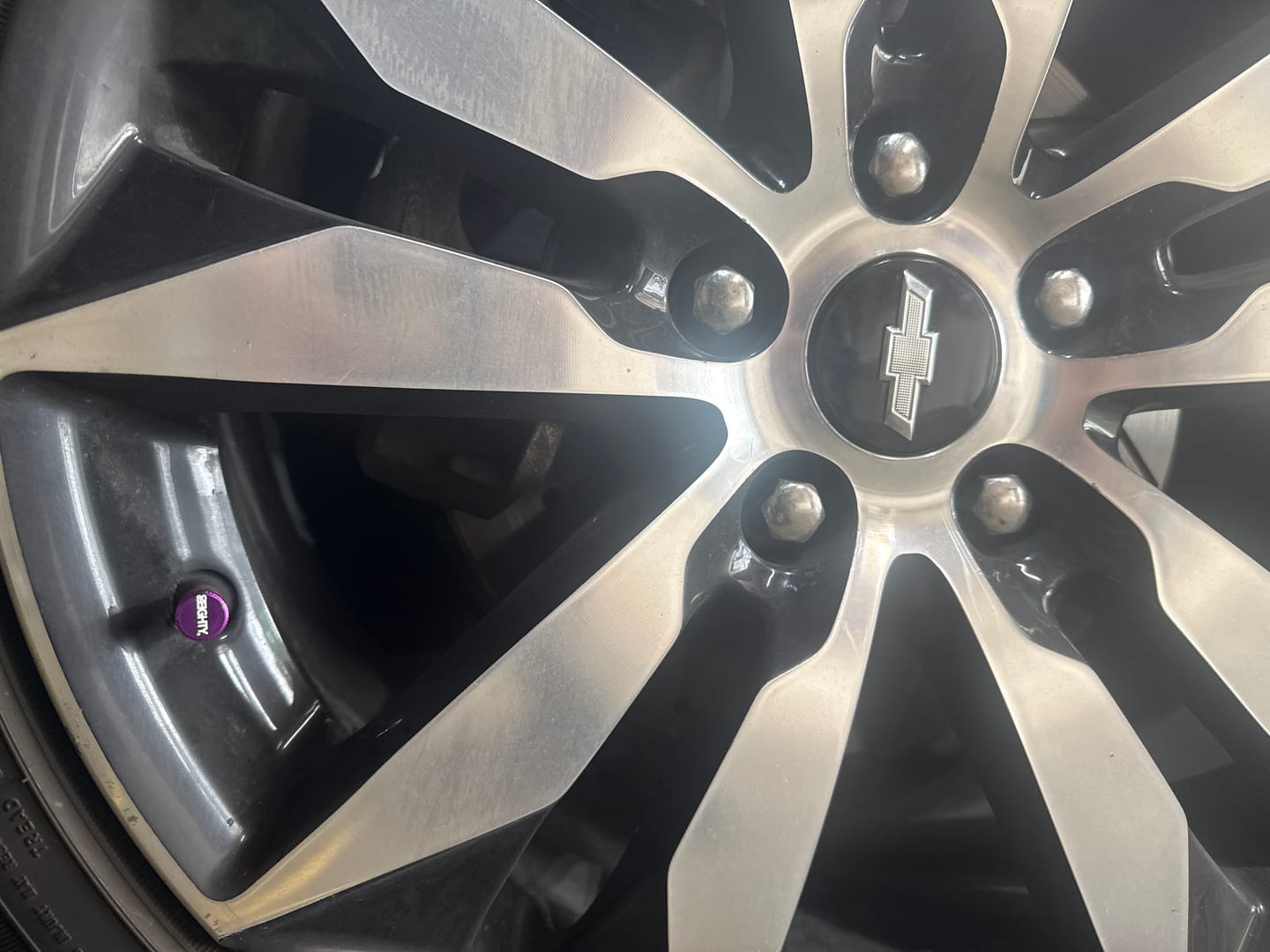 Customer photo review of 80Eighty® Purple Valve Stem Caps