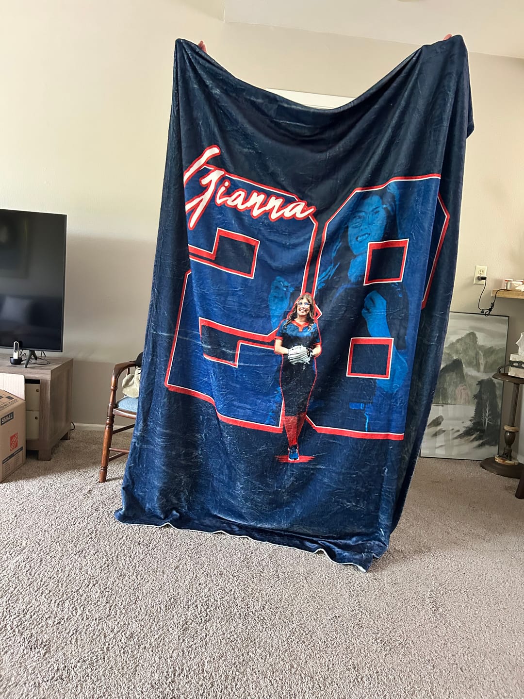 Customer photo review of Gianna Tuso Blanket