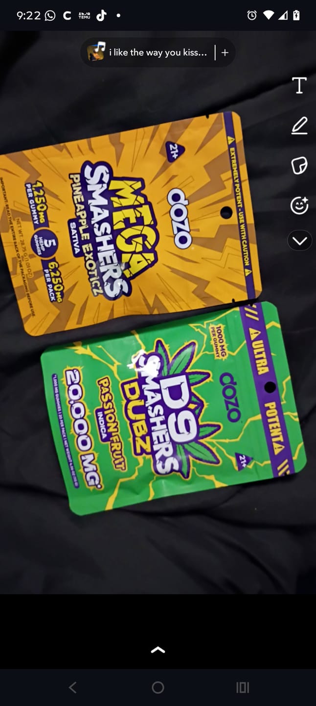 Customer photo review of Dozo Mega Smashers – 1,250mg Ultra-Potent Gummies