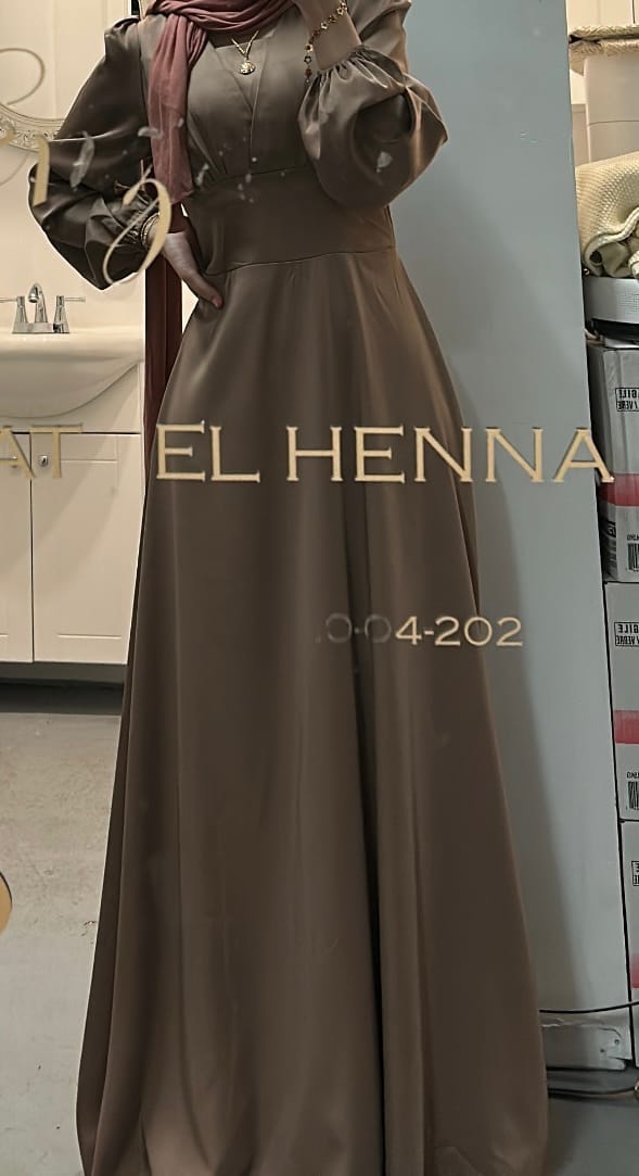 Customer photo review of Layla Maxi Dress - Taupe
