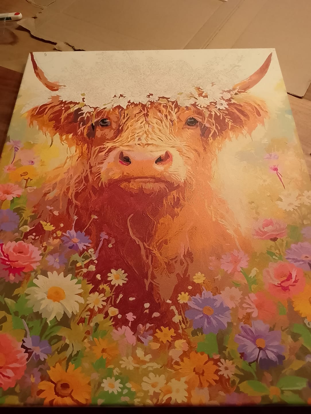 Customer photo review of Malen nach Zahlen - Blumenkrone der Harmonie