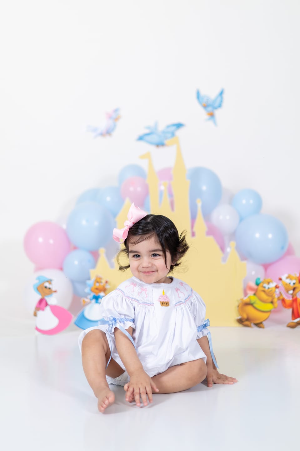 Customer photo review of Birthday Bows Smocked Bubble