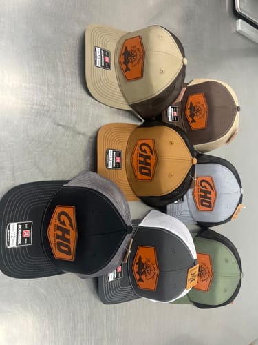 Customer photo review of Premium Custom Leather Patch Hats (Wholesale)