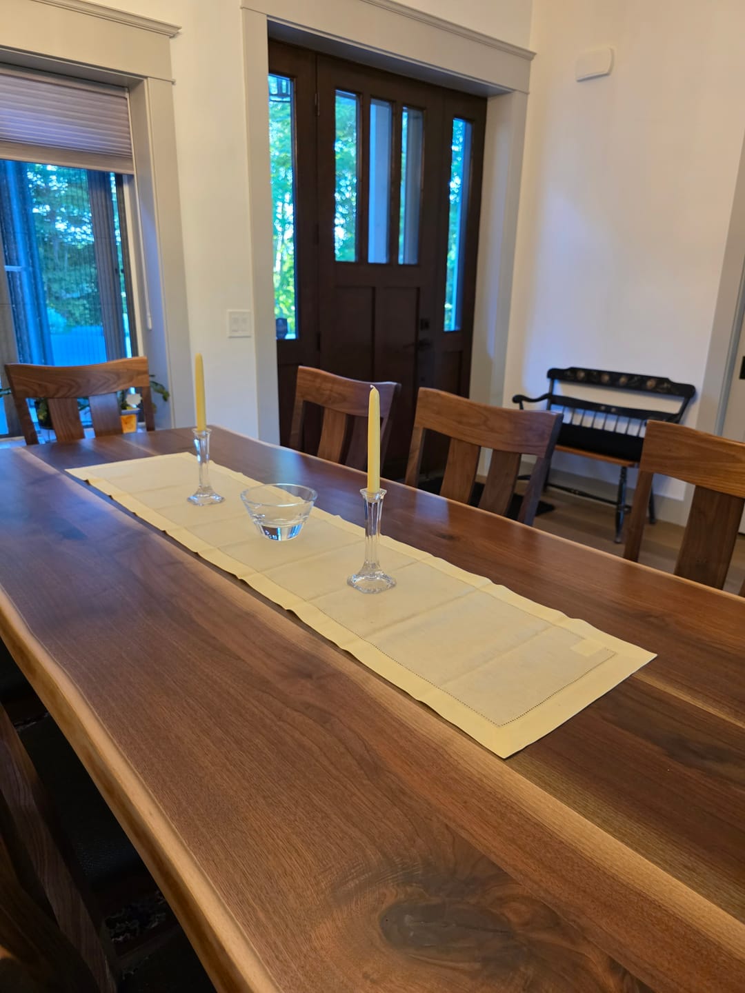 Customer photo review of Classic Hemstitch Table Runner