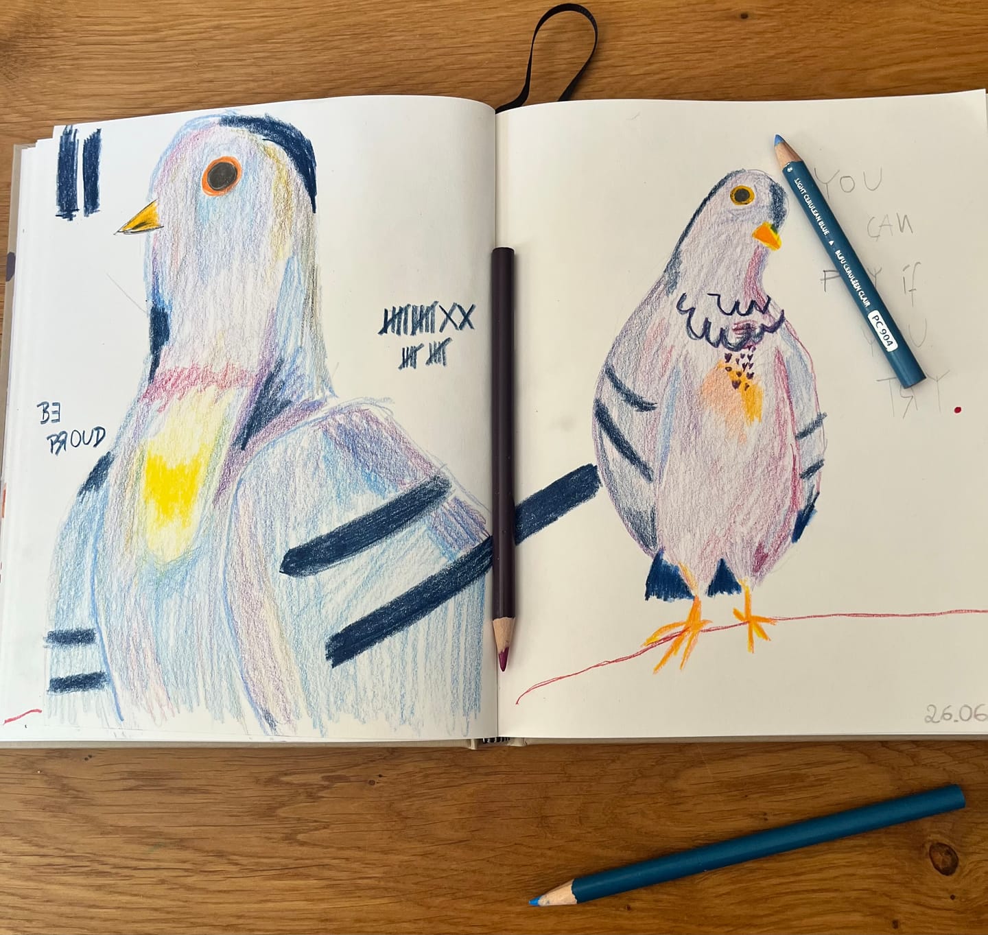Customer photo review of "Skizzenbuch" nach Mona