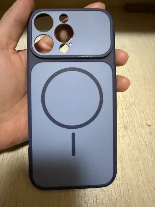 Customer photo review of LuxuryKase Magnetic Converter Case | Built-in Camera Lens Protection | iPhone 17 Pro Series Inspired Camera Design | MagSafe Compatible | Dual-Tone Colour Finish For iPhone