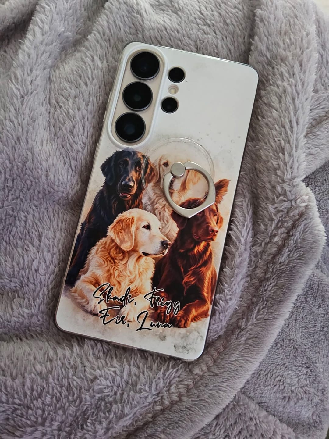 Customer photo review of Personalisierte Portrait Handyhülle – Aquarell Stil