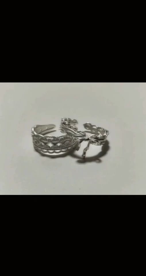 Customer photo review of Rebellious Tenderness 925 Sterling Silver Luxury Vintage Lace Adjustable Diamond Ring™
