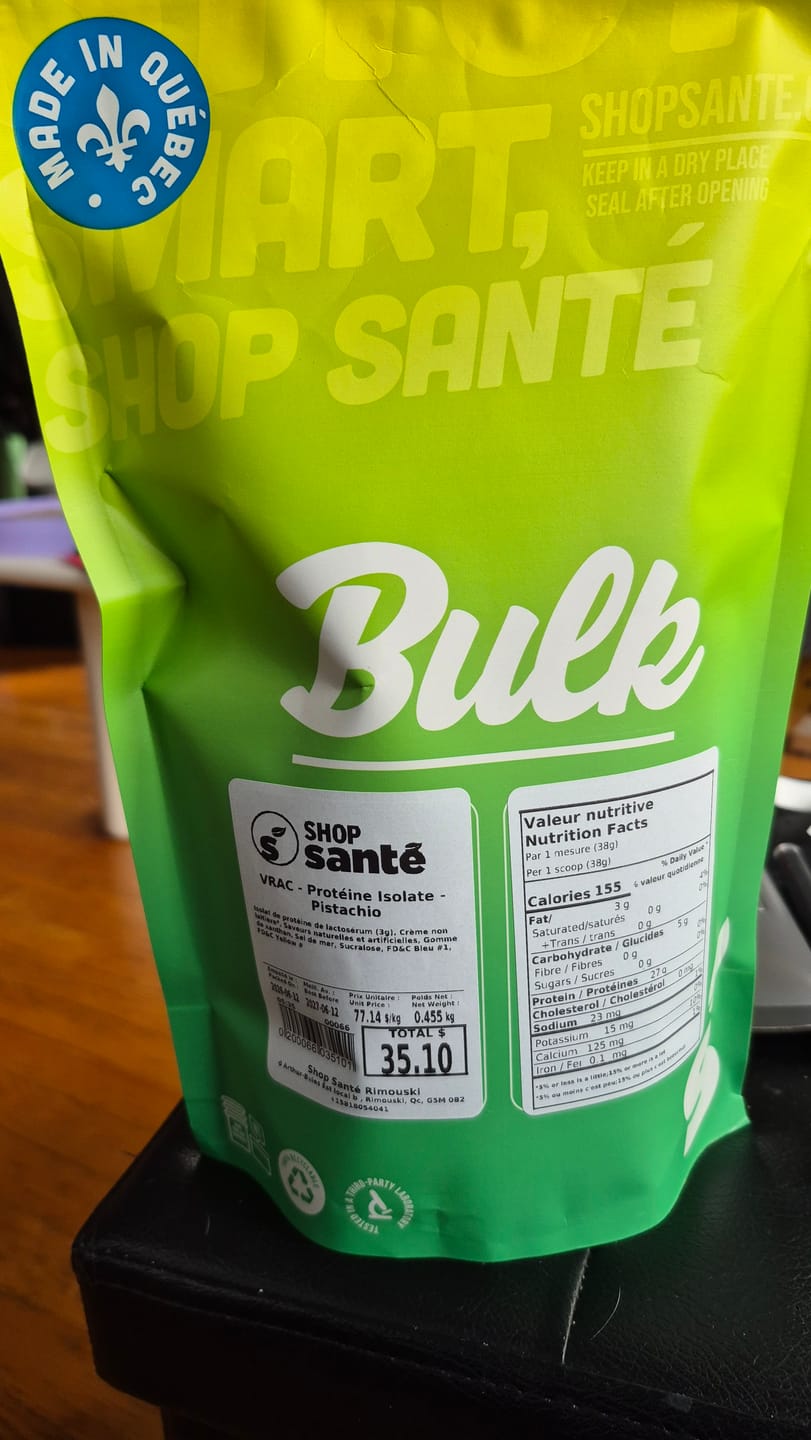Customer photo review of Vrac - Protéine Isolate - 1lb