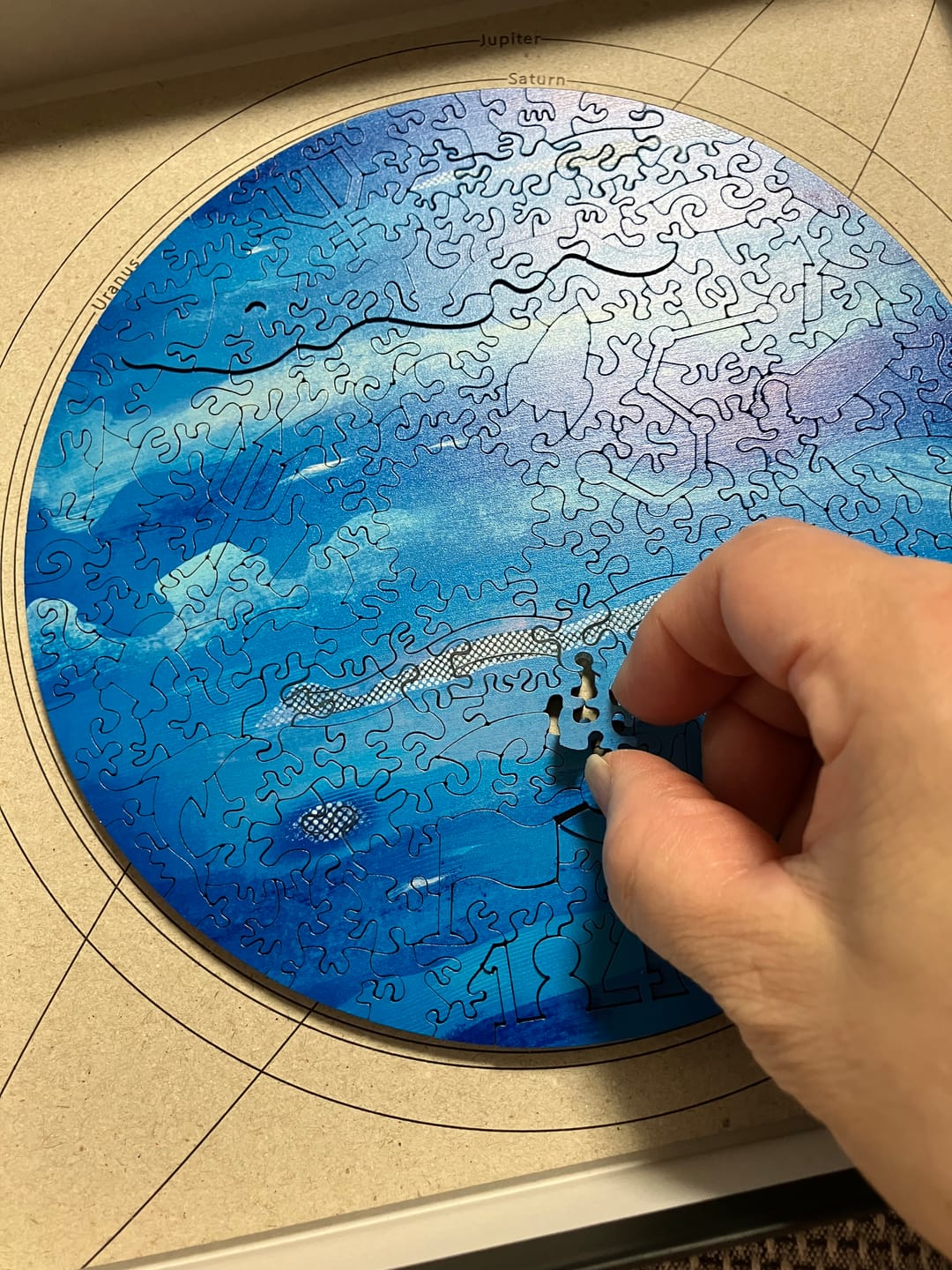 Customer photo review of 【６月入庫分予約】宇宙の破片 NEPTUNE 海王星と専用フレームセット