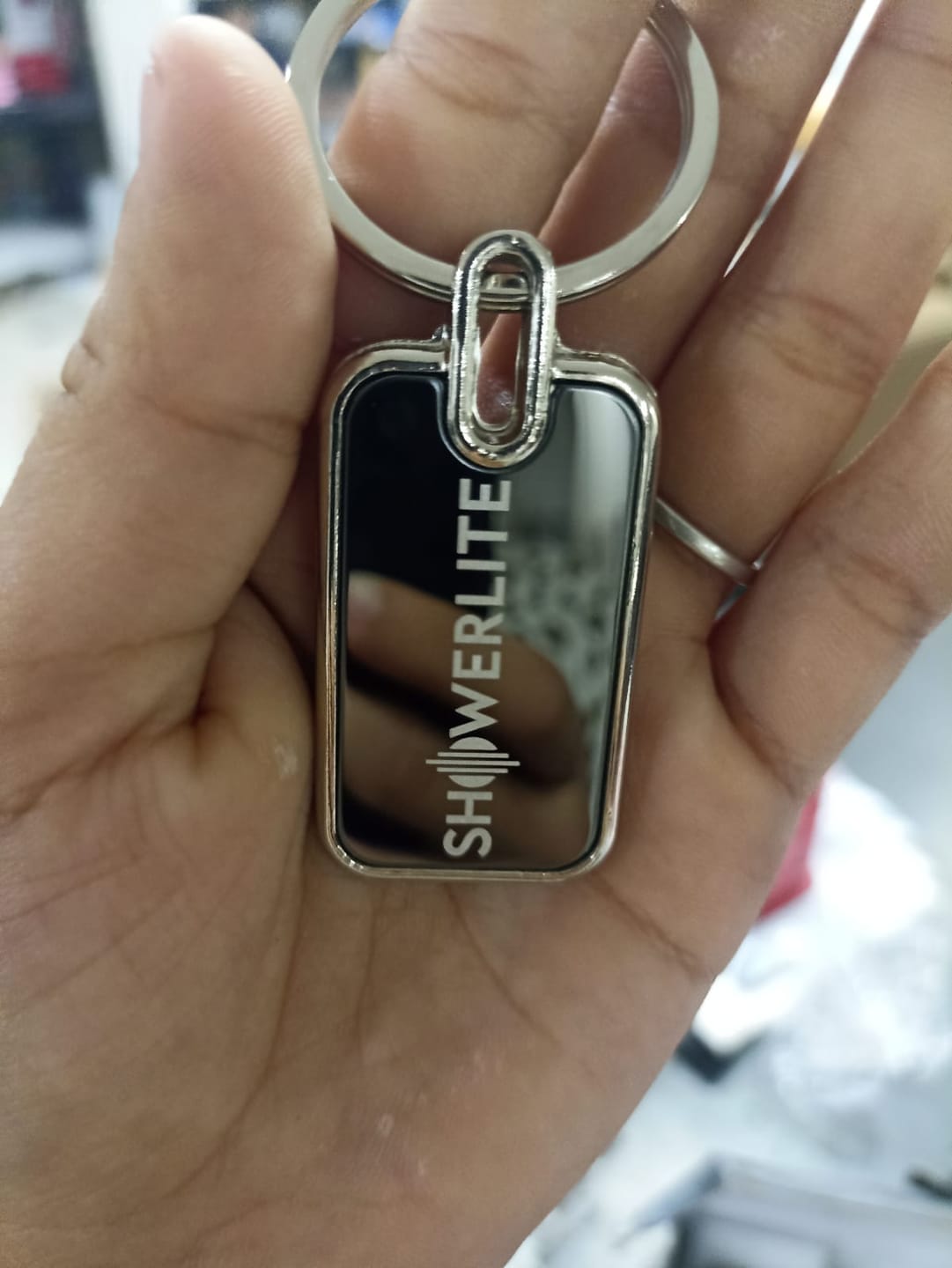 Customer photo review of Premium Metal Keychain | Best for Corporate Gifting | PrintMine.in