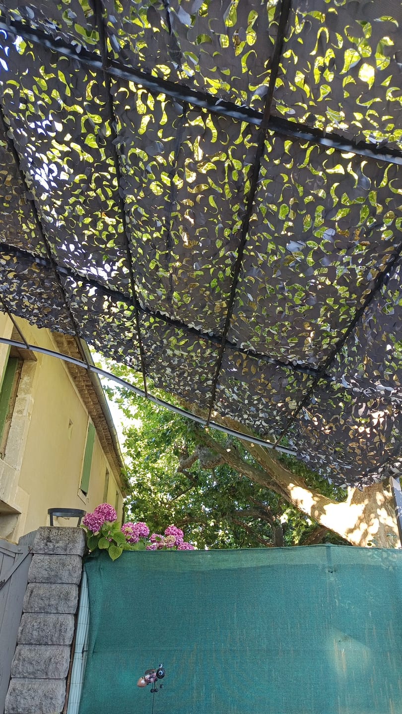 Customer photo review of Filet de camouflage renforcé gris