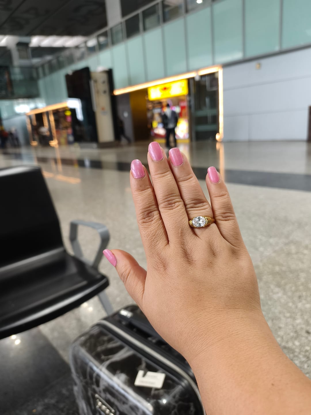 Customer photo review of Prism Spark White Stone Ring