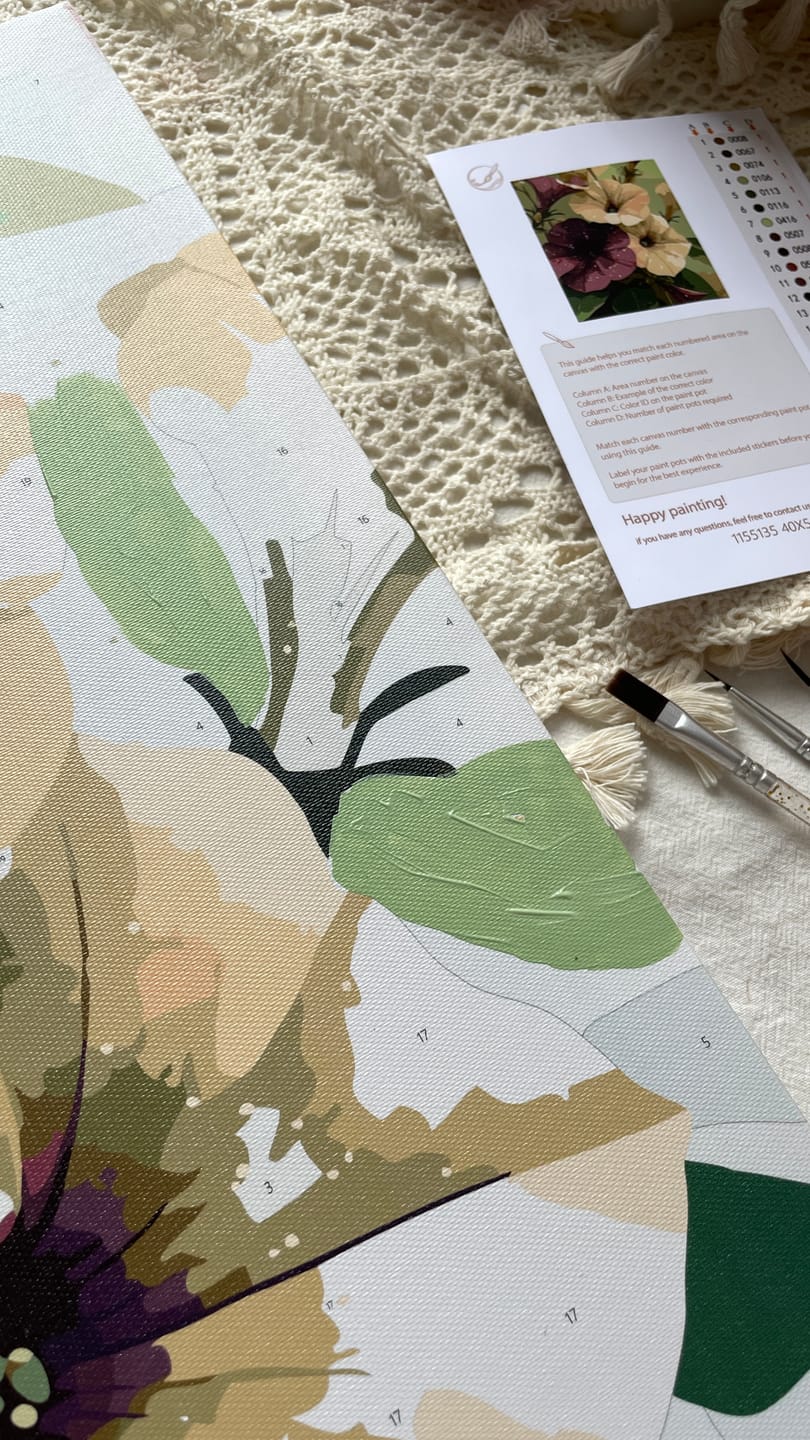Customer photo review of Royal Garden | Paint by Number