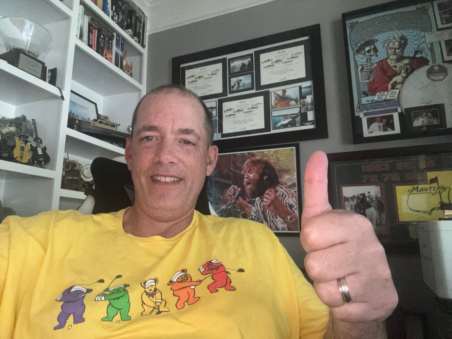 Customer photo review of Golf Swing Bears Tee