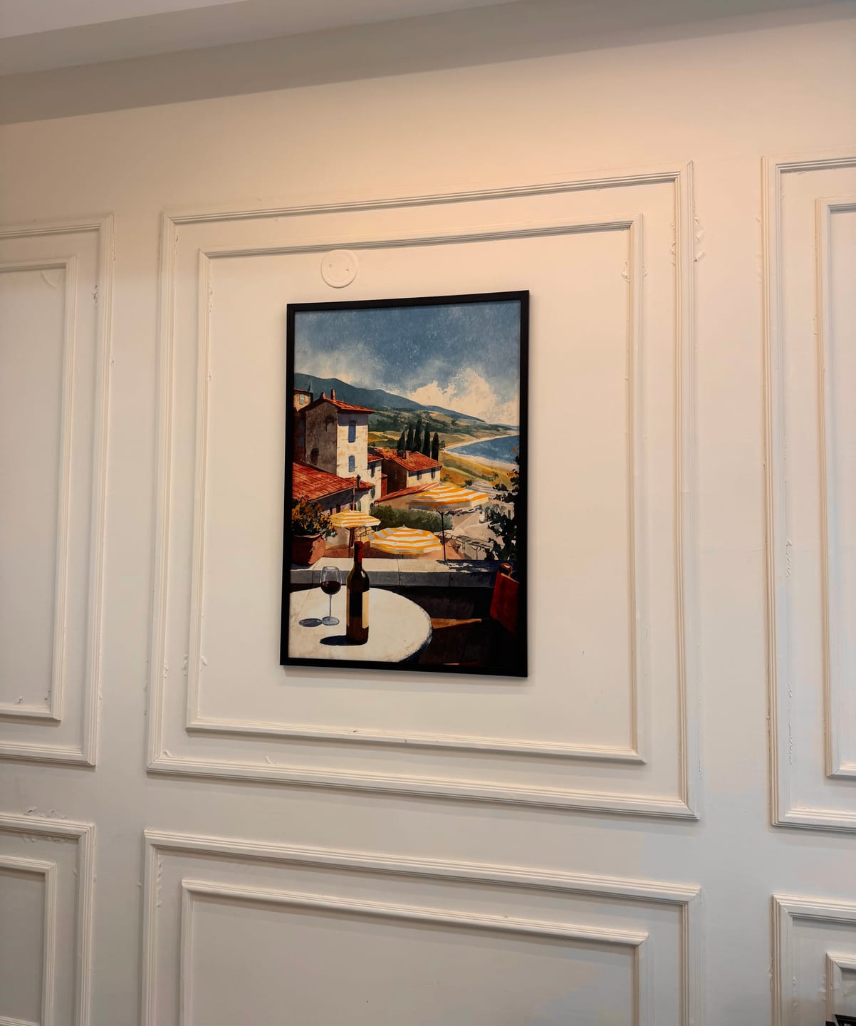 Customer photo review of Sips & Silence Canvas Painting