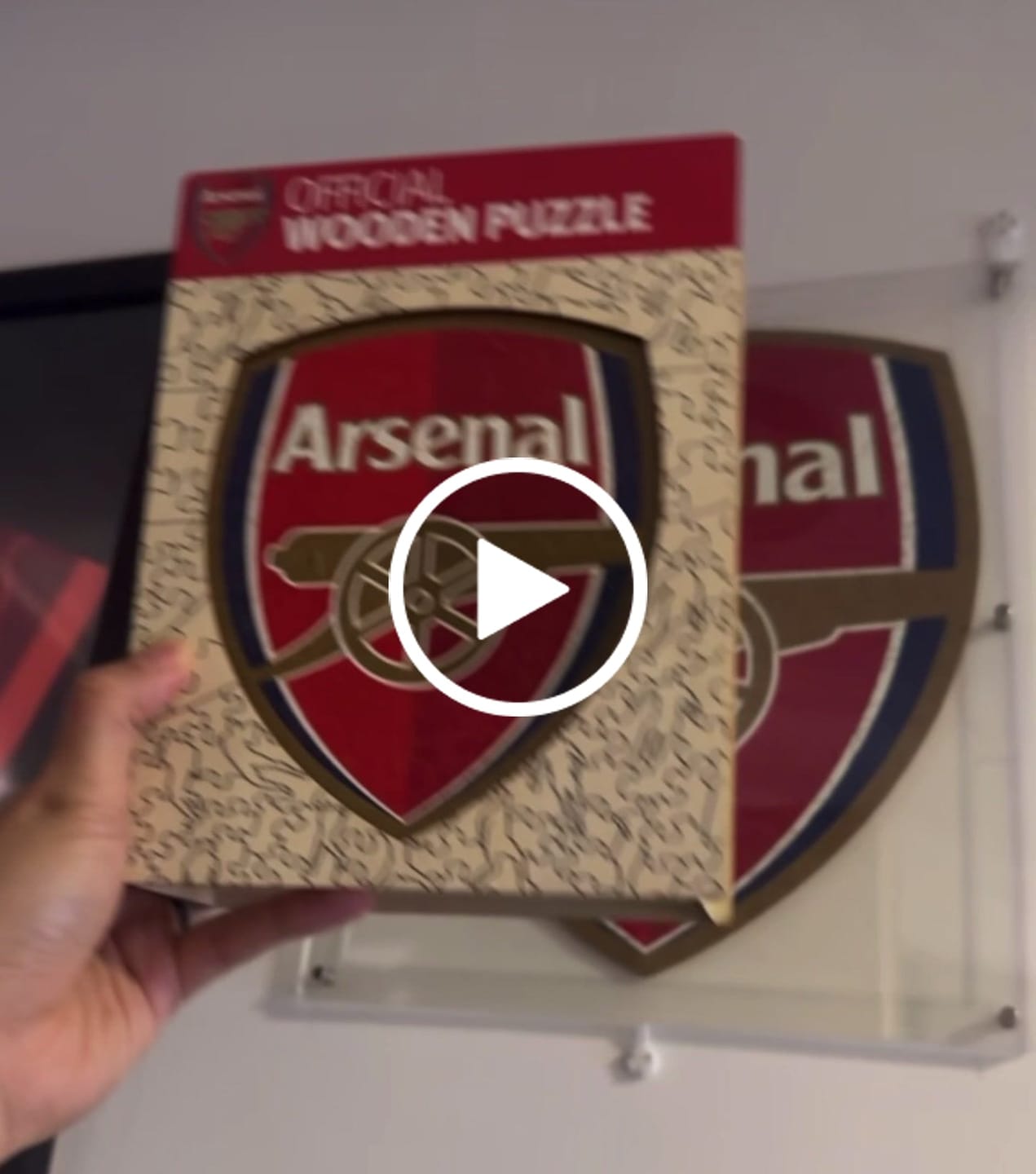 Customer video review of Arsenal FC® Logo - Wooden Puzzle