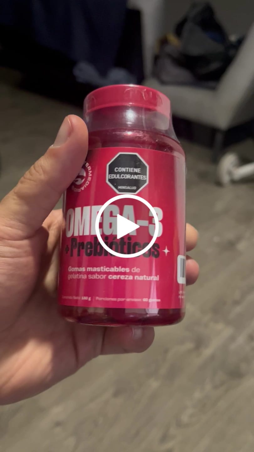 Customer video review of Gomas con Omega 3 DHA y Prebióticos