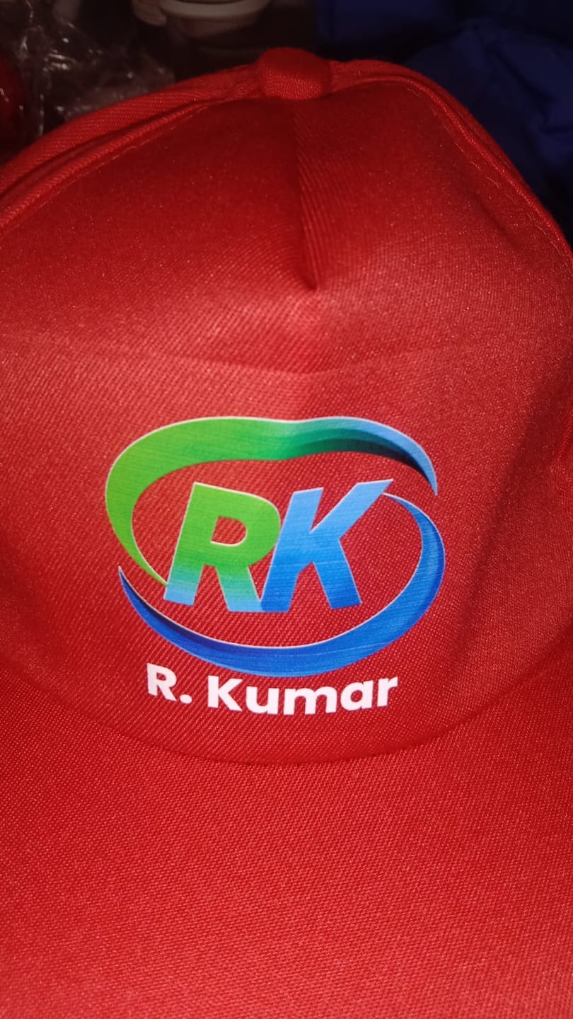 Customer photo review of Customized Caps | Customized With Your Company Logo | PrintMine.in