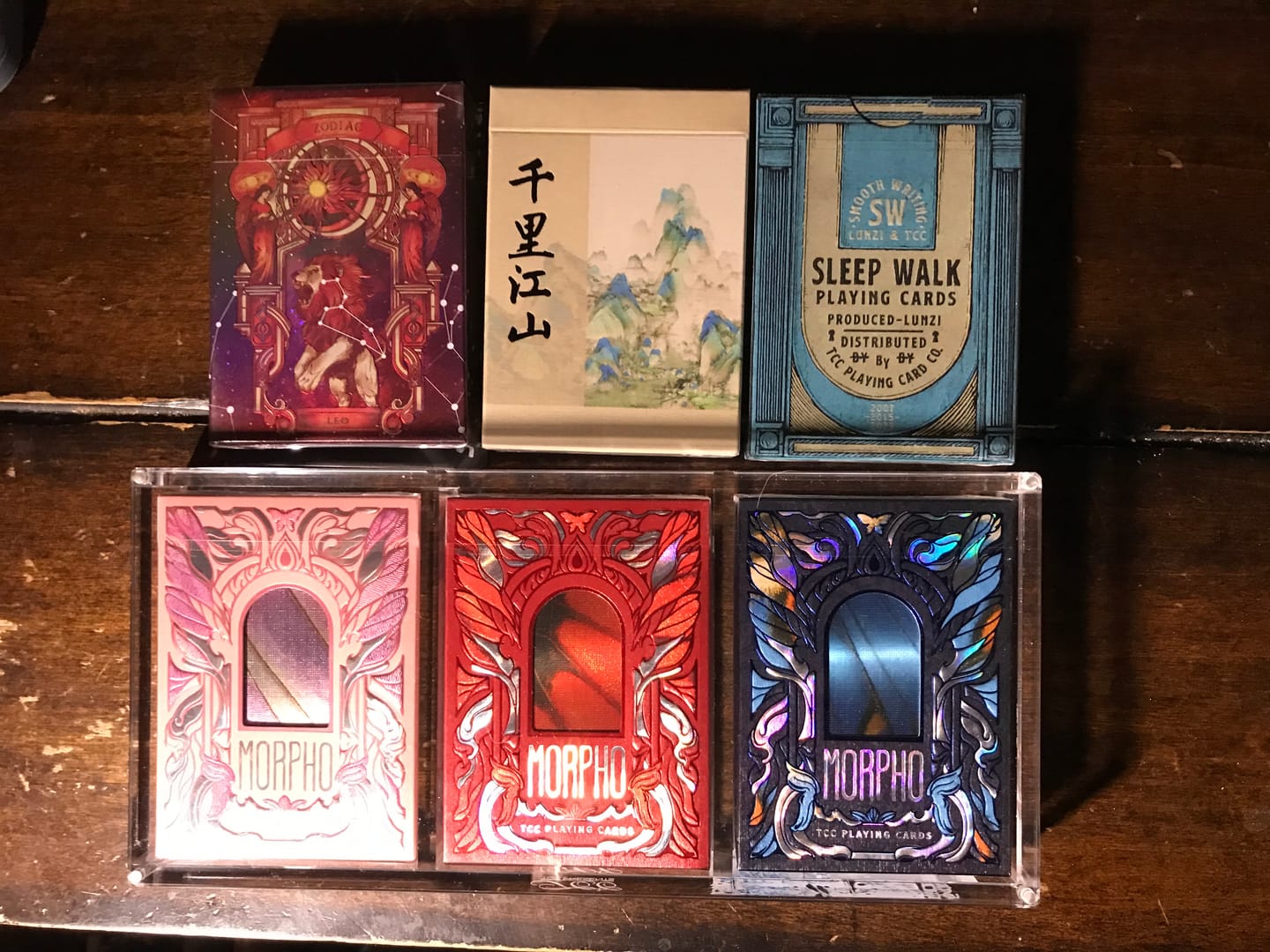Customer photo review of Morpho V2 Carmine Playing Cards by TCC Fashion