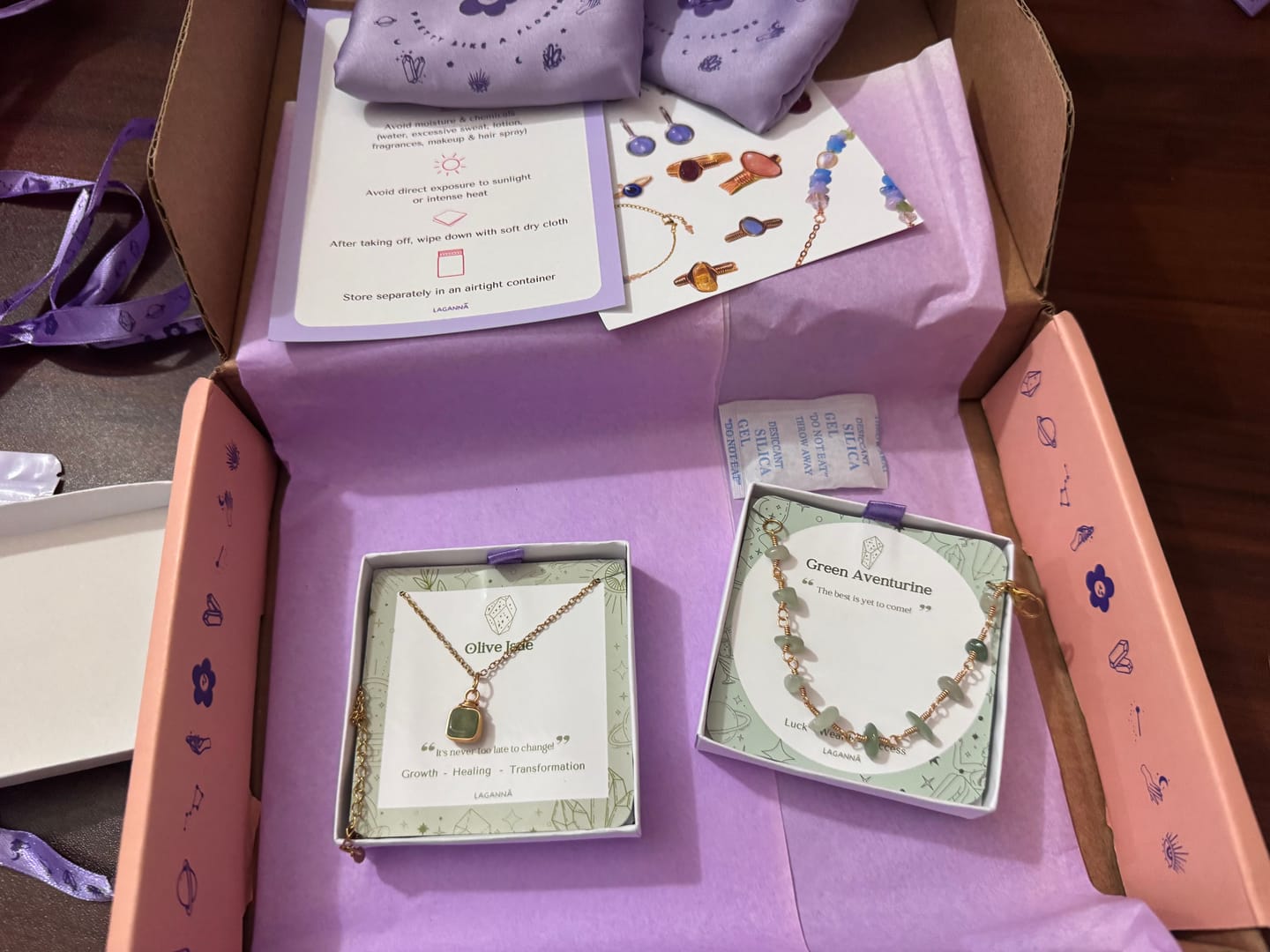 Customer photo review of Fortune Bracelet | Green Aventurine