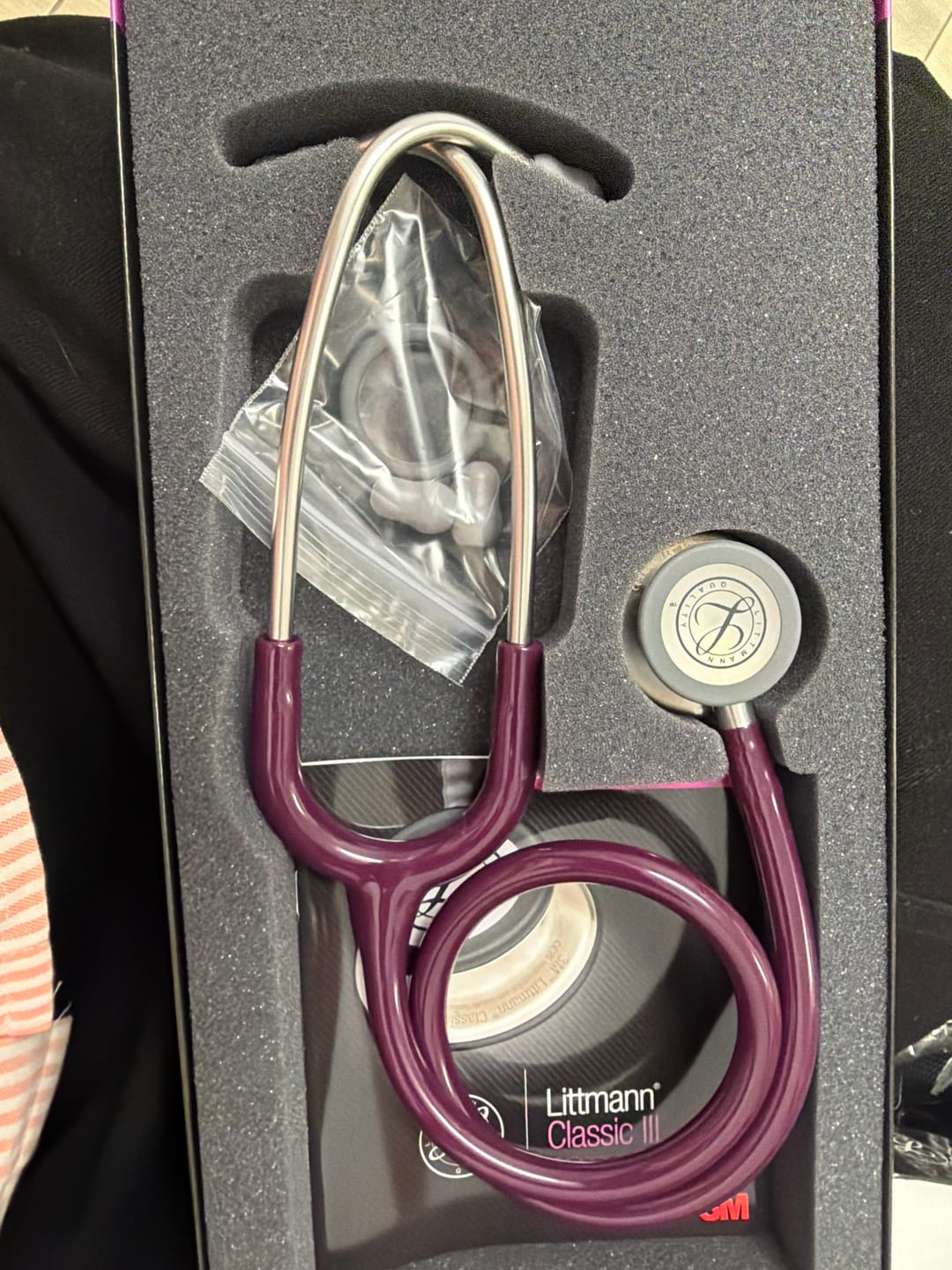 Customer photo review of Littmann Classic III Monitoring Stethoscope: Plum 5831