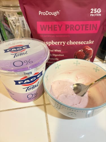 Customer photo review of Gourmet Whey Protein Powders