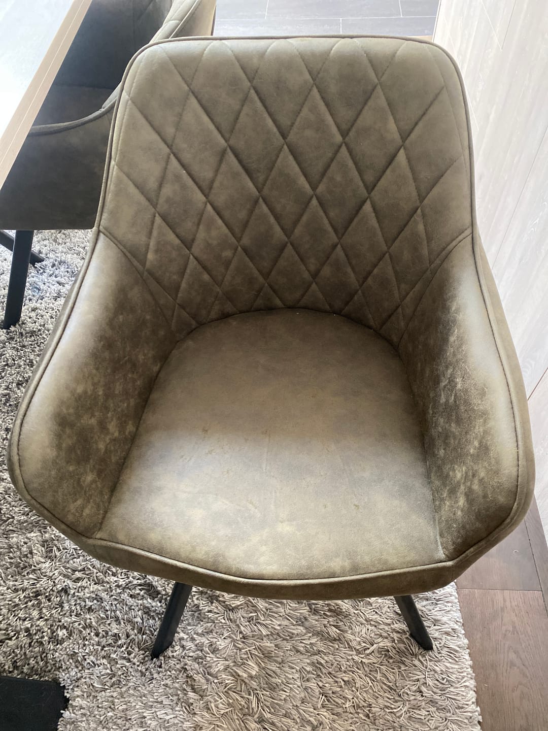 Customer photo review of Brione Draaibare Eetkamerstoel - Groen