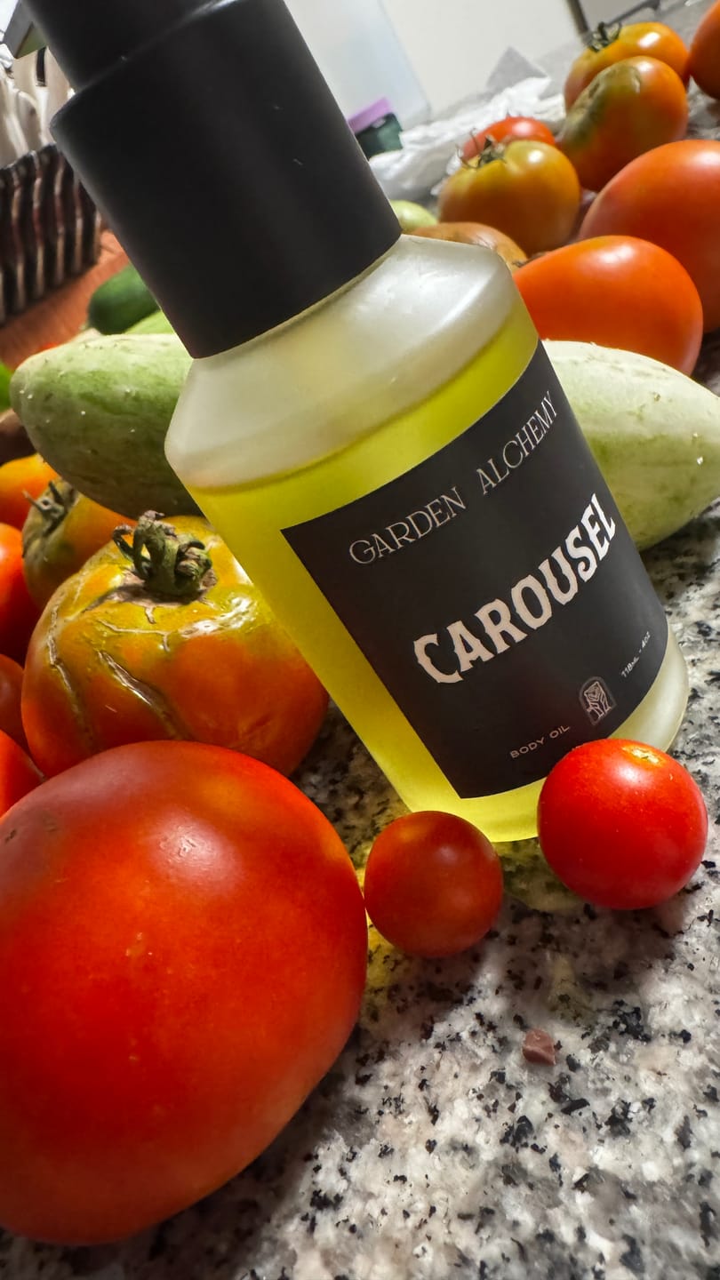Customer photo review of CAROUSEL BODY OIL