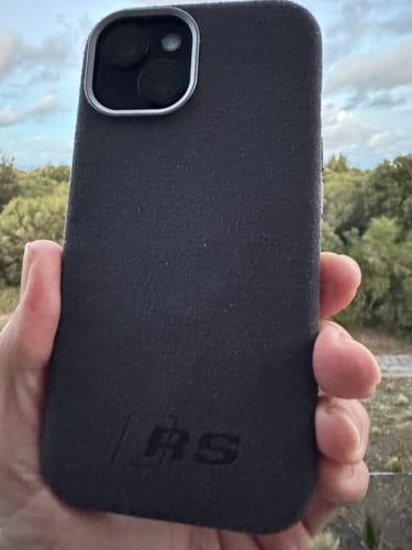 Customer photo review of AUDI RS ALCANTARA IPHONE CASE