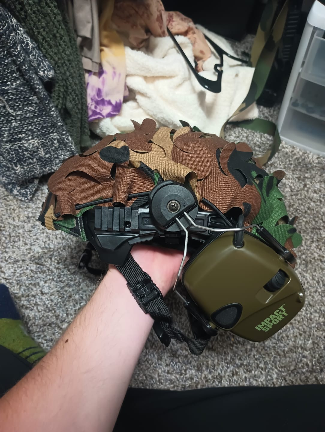 Customer photo review of HelmetScrim™ 2.0 | Camo Netting for Helmet