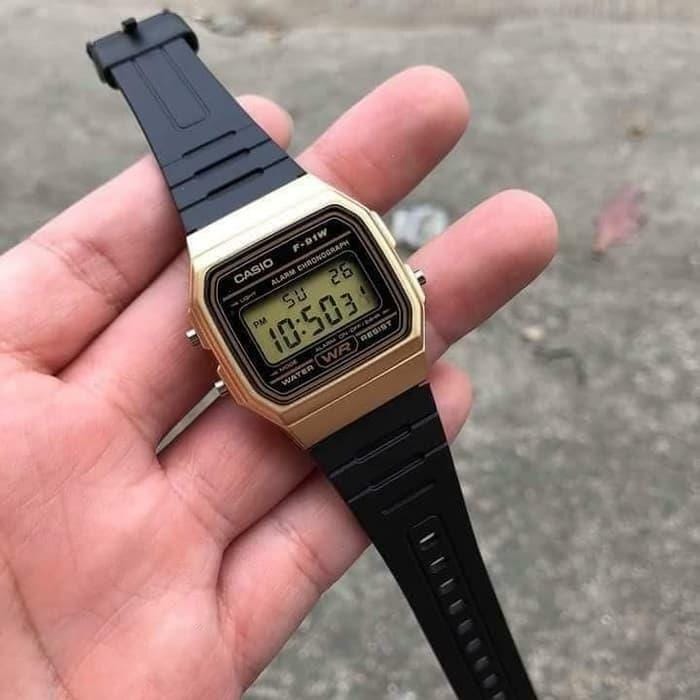 Customer photo review of Reloj Casio Vintage F-91WM-9ADF Dorado/Negro