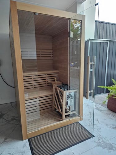 Customer photo review of 2-3 Person Traditional Sauna - 4.5kw Harvia Heater