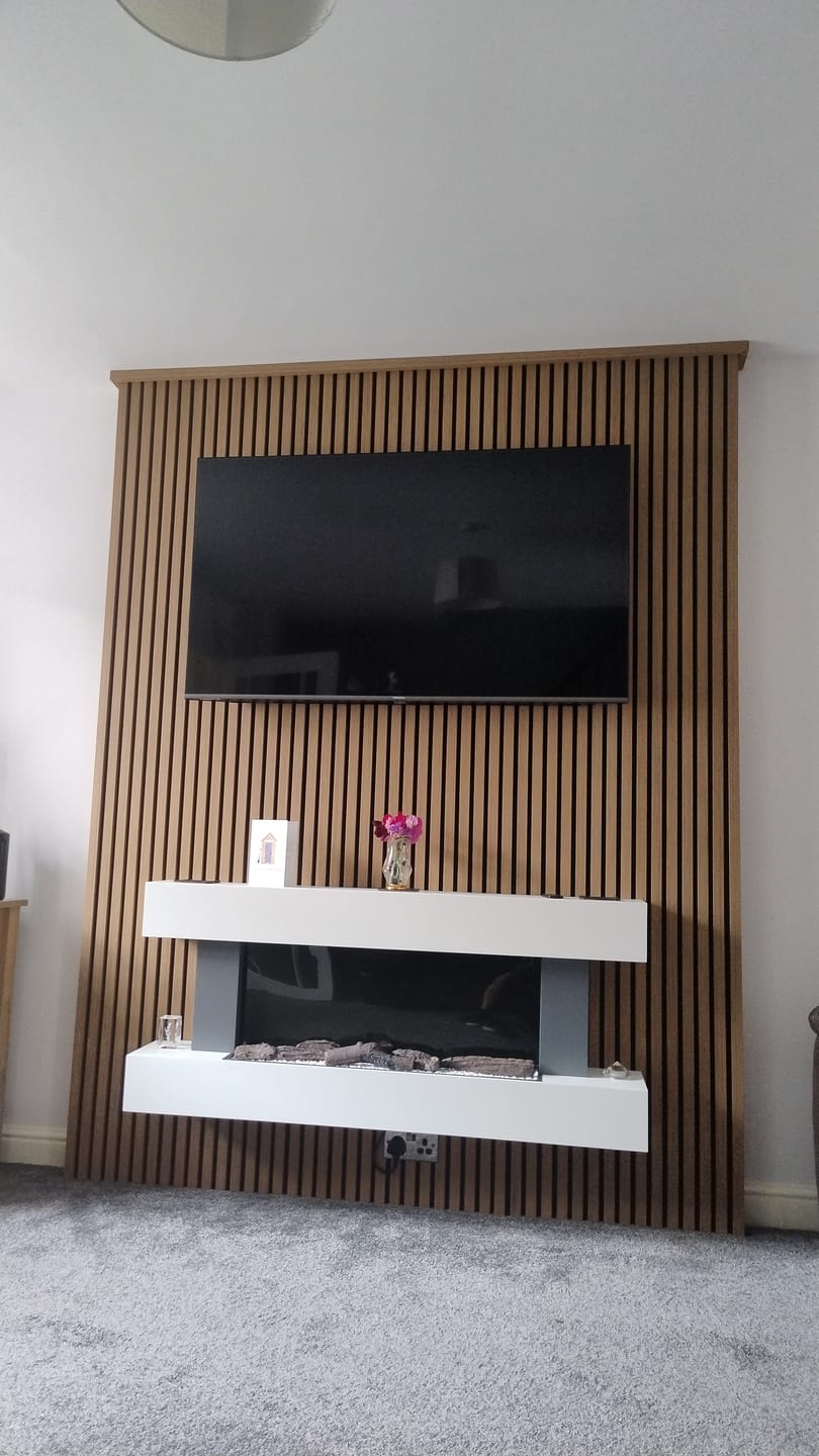 Customer photo review of Acoustic Wall Panel Sample