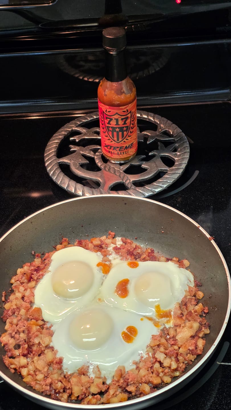 Customer photo review of 717 Xtreme Hot Sauce - USA Grown & Made