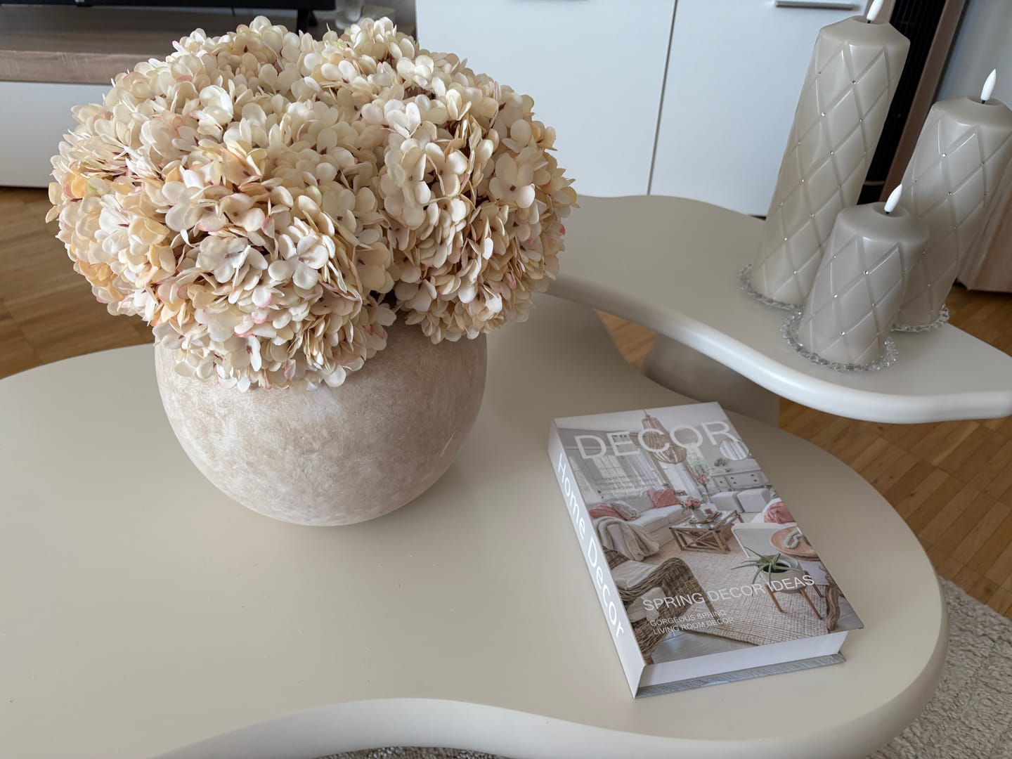 Customer photo review of Grote Zijden Hortensia - Crème