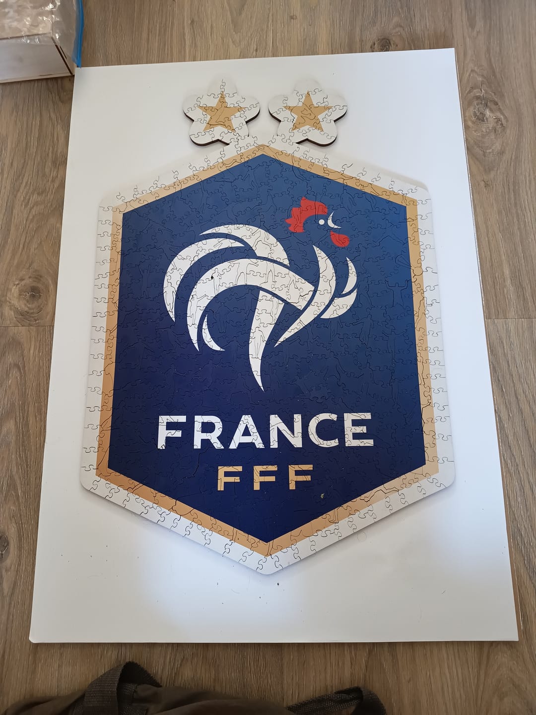 Customer photo review of Logo Équipe de France® - Puzzle en Bois