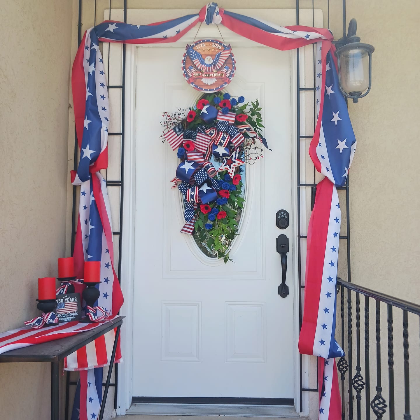 Customer photo review of 18" Oval Grapevine Wreath - DECOE-037