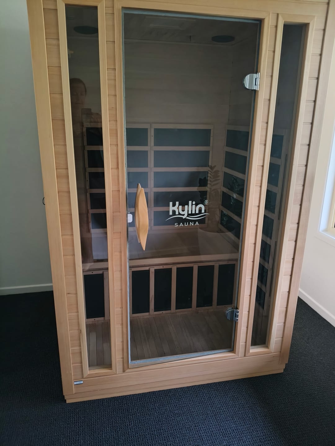 Customer photo review of Kylin Low EMF Premium Carbon Far Infrared Sauna 2 people - K8202