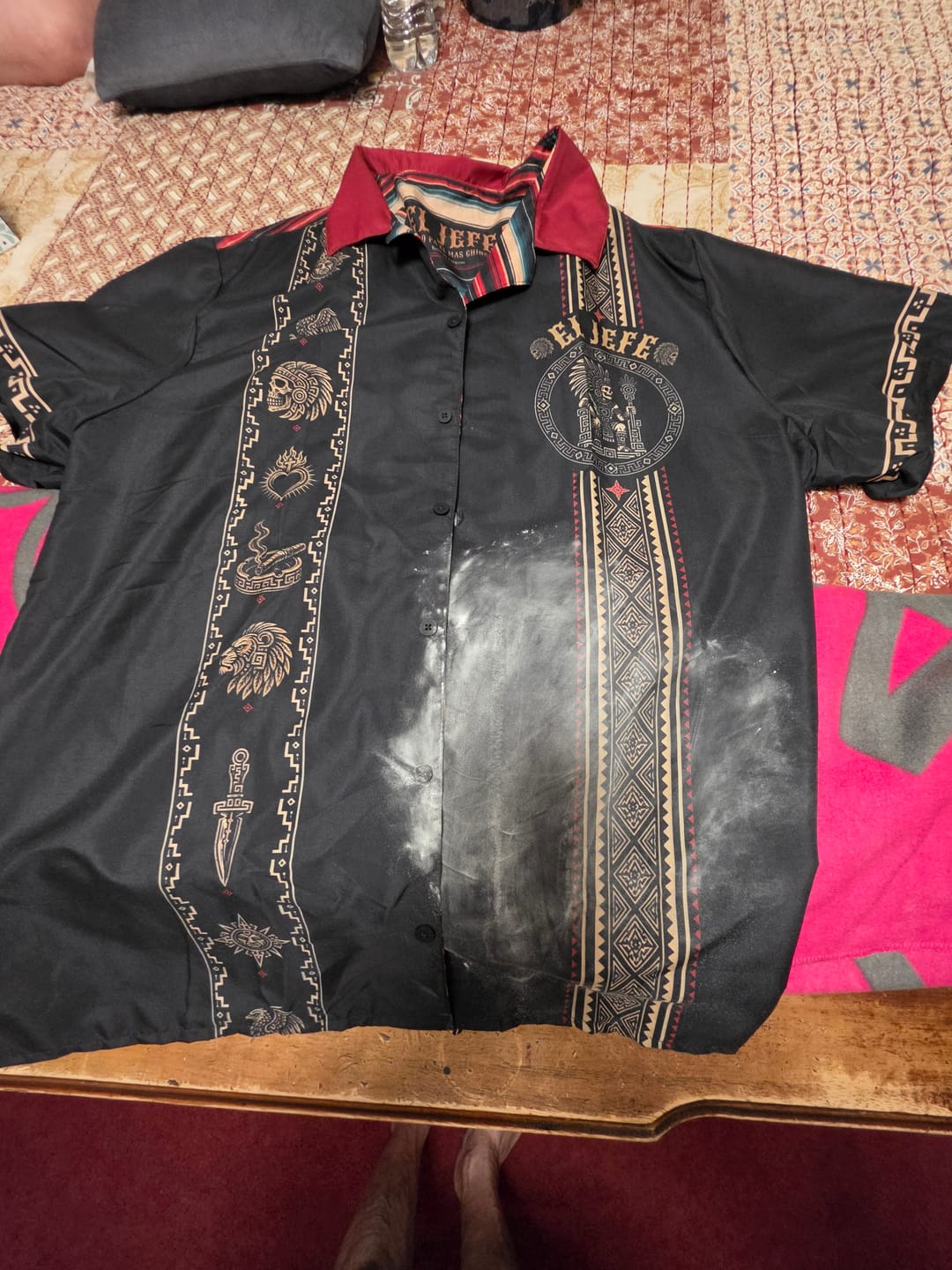 Customer photo review of El Jefe Azteca Guayabera