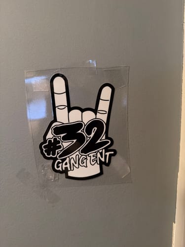 Customer photo review of 32 GANG DECAL