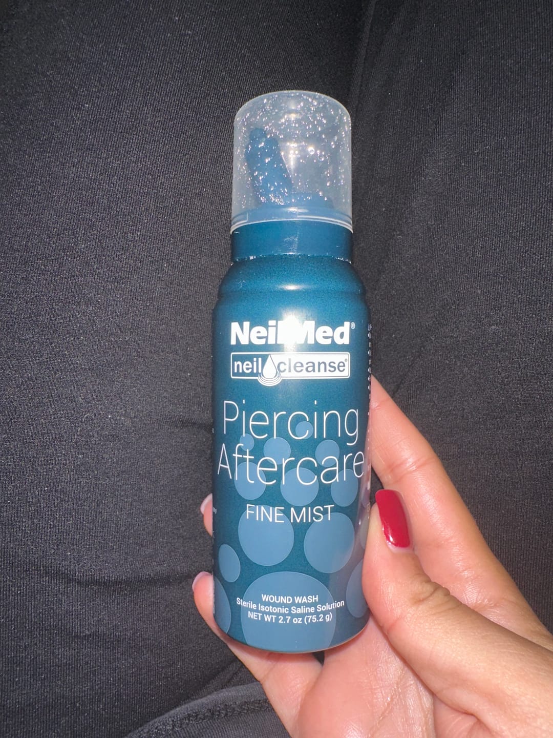 Customer photo review of NeilMed Sterile Saline Piercing Aftercare