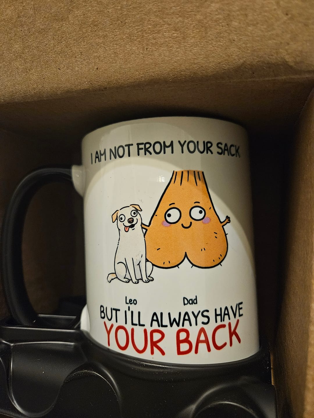 Customer photo review of Personalized Mug - Not from your Sack