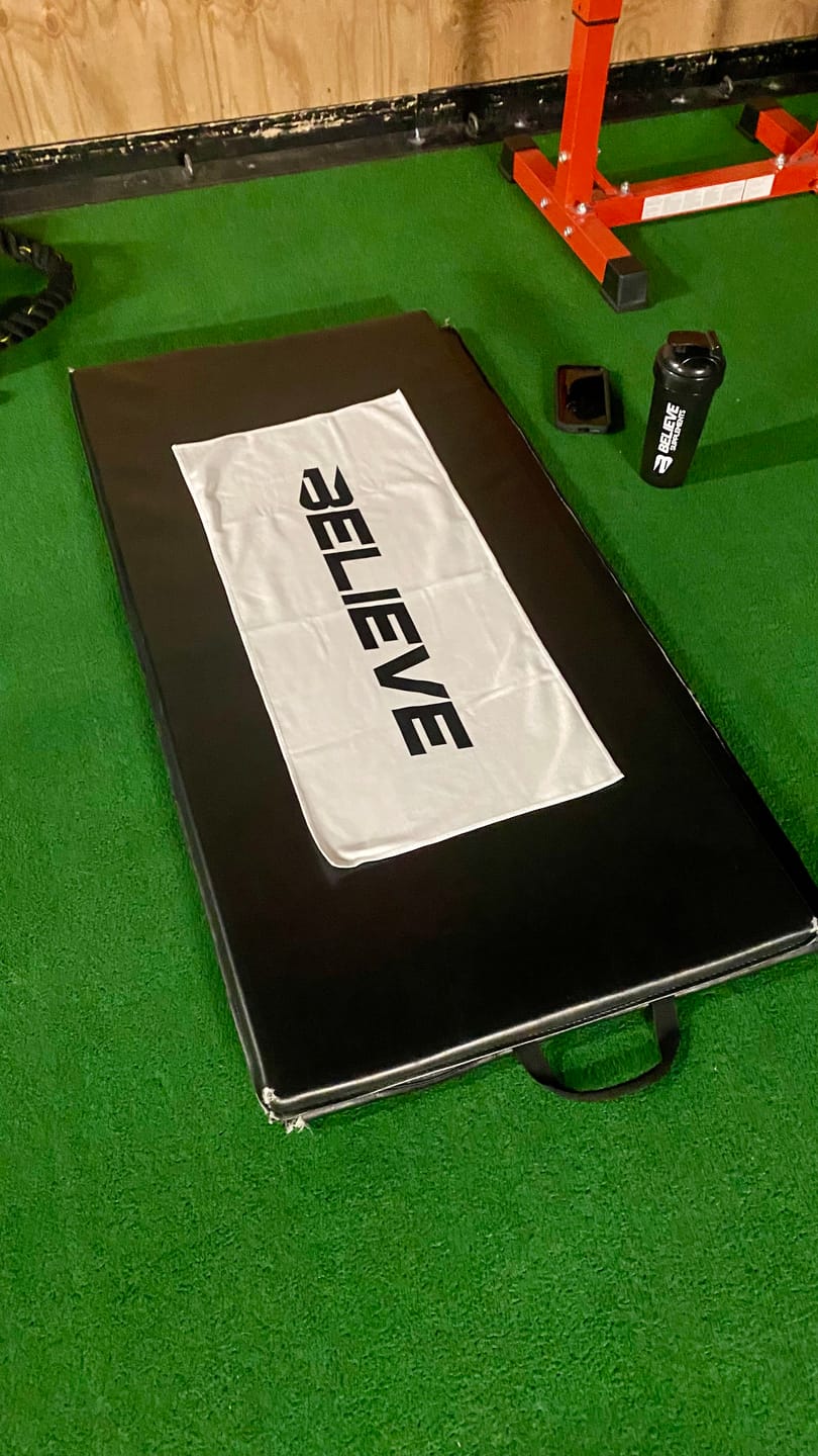 Customer photo review of Believe Gym Towel