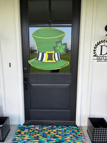 Customer photo review of Cute St.Patrick's Day Hat Door Hanger