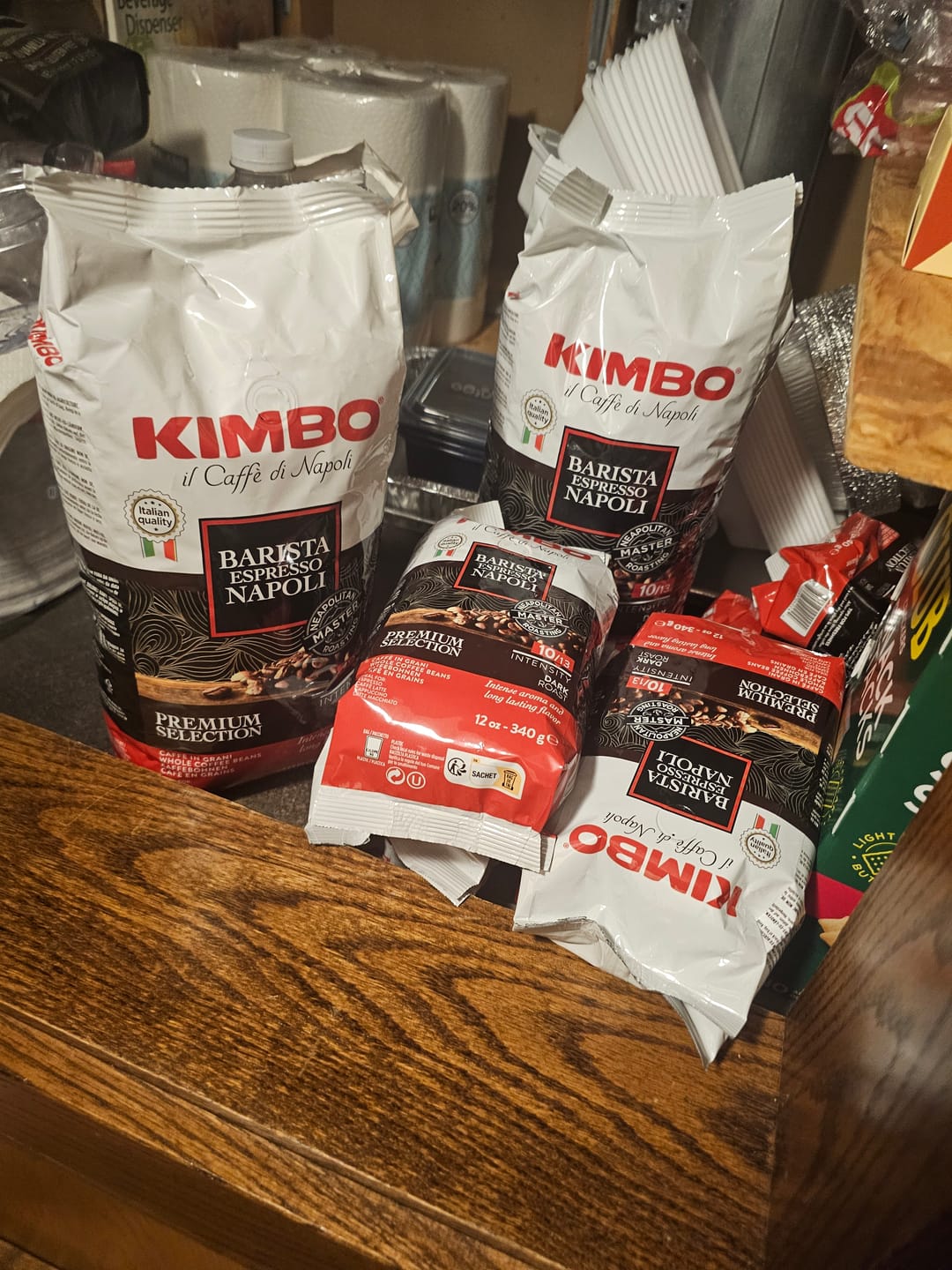 Customer photo review of Napoli Whole Bean Coffee - 12oz Bag