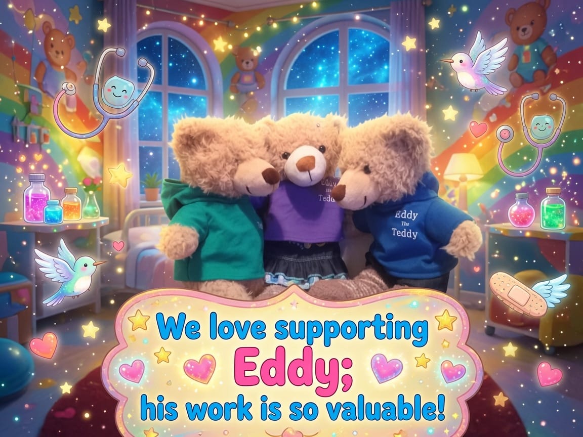 Customer photo review of Donate to Eddy the Teddy