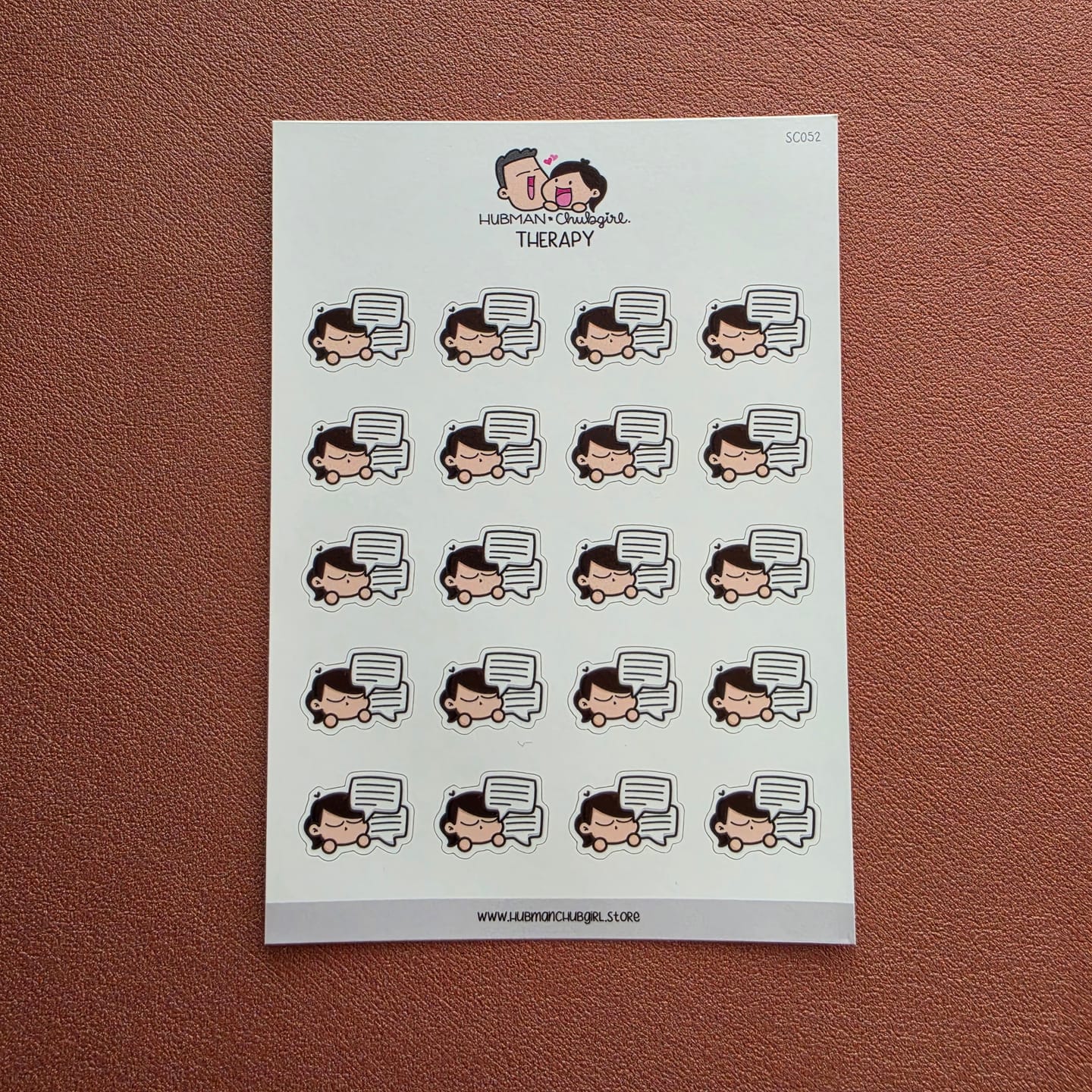 Customer photo review of Therapy Planner Stickers